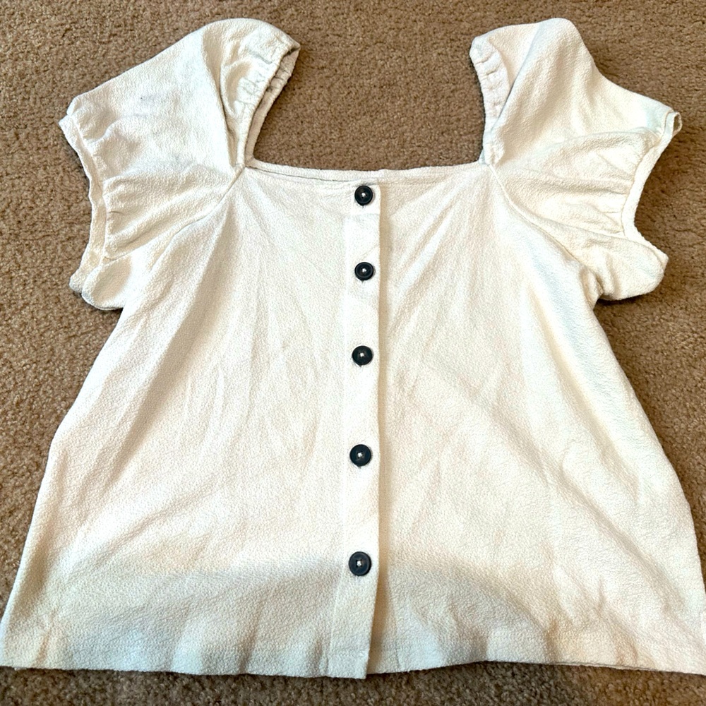 XL cream Madewell top